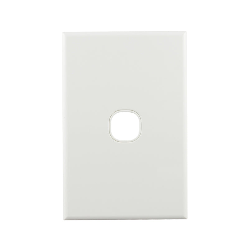 Basix S Series Grid Plate 1 Gang - White