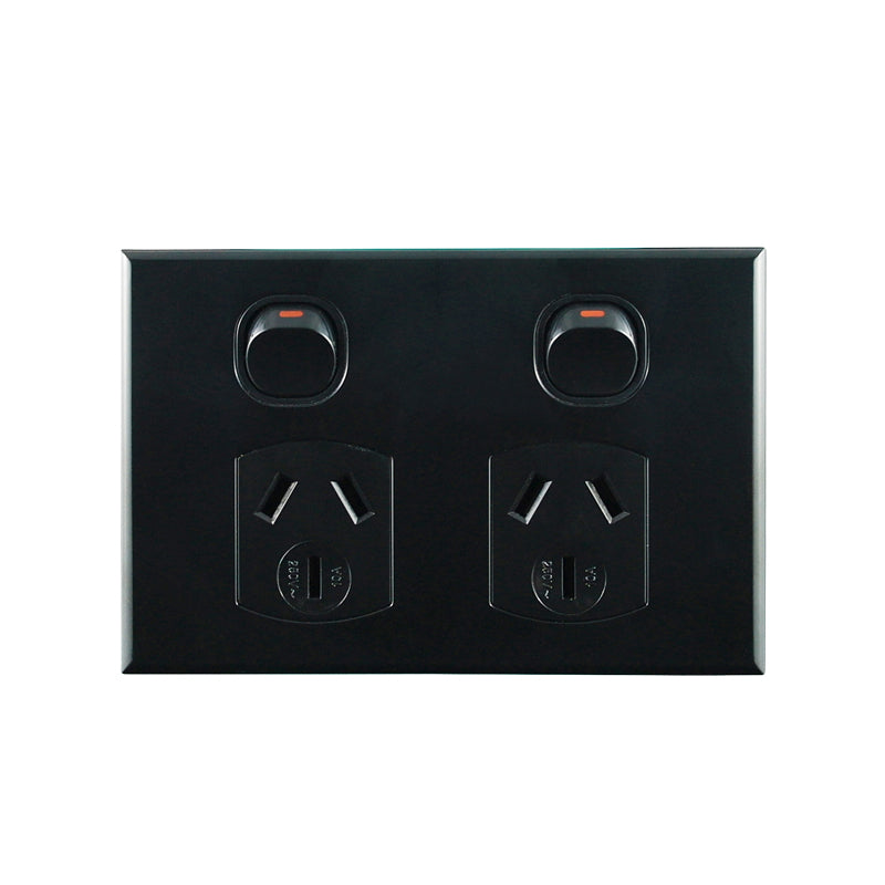 Basix S Series Double Power Point - Black