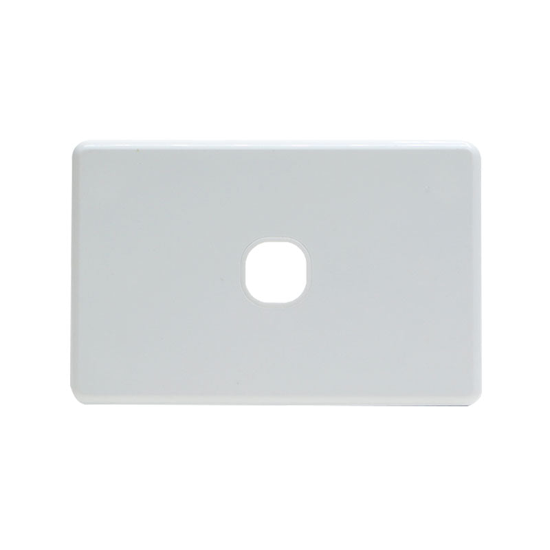 Grid Plate 1 Gang - White